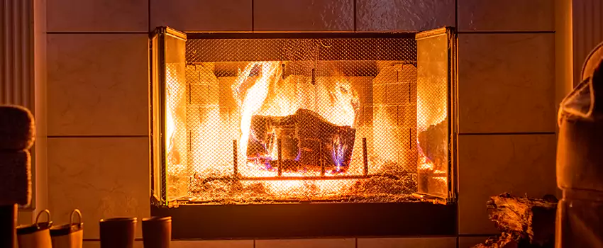 Mendota Hearth Landscape Fireplace Installation in Lancaster, California