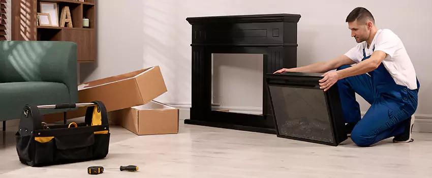 Old Rusted Metal Fireplace Repair And Replacement in Lancaster, CA
